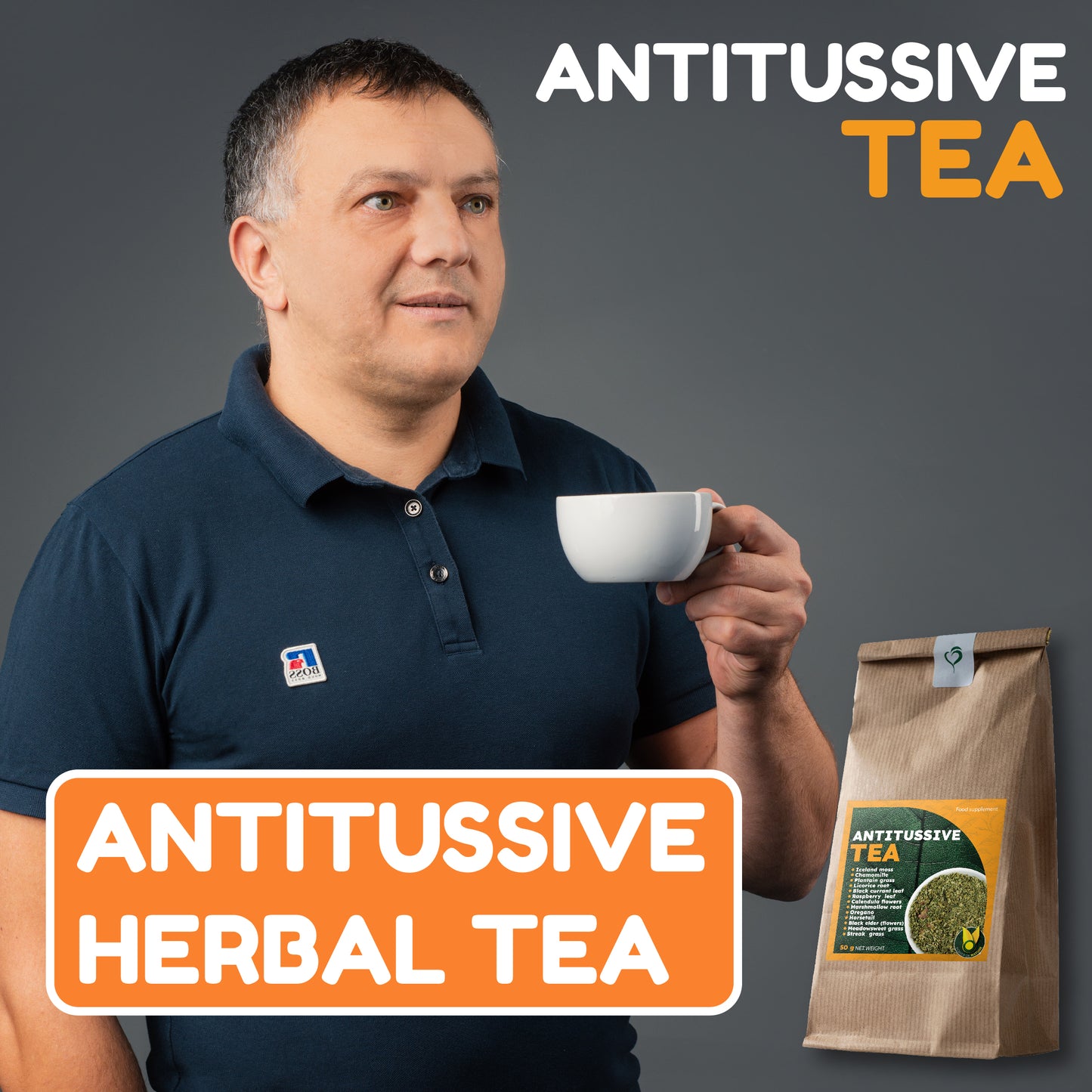 ANTITUSSIVE TEA  High-Quality blend of medicinal herbs