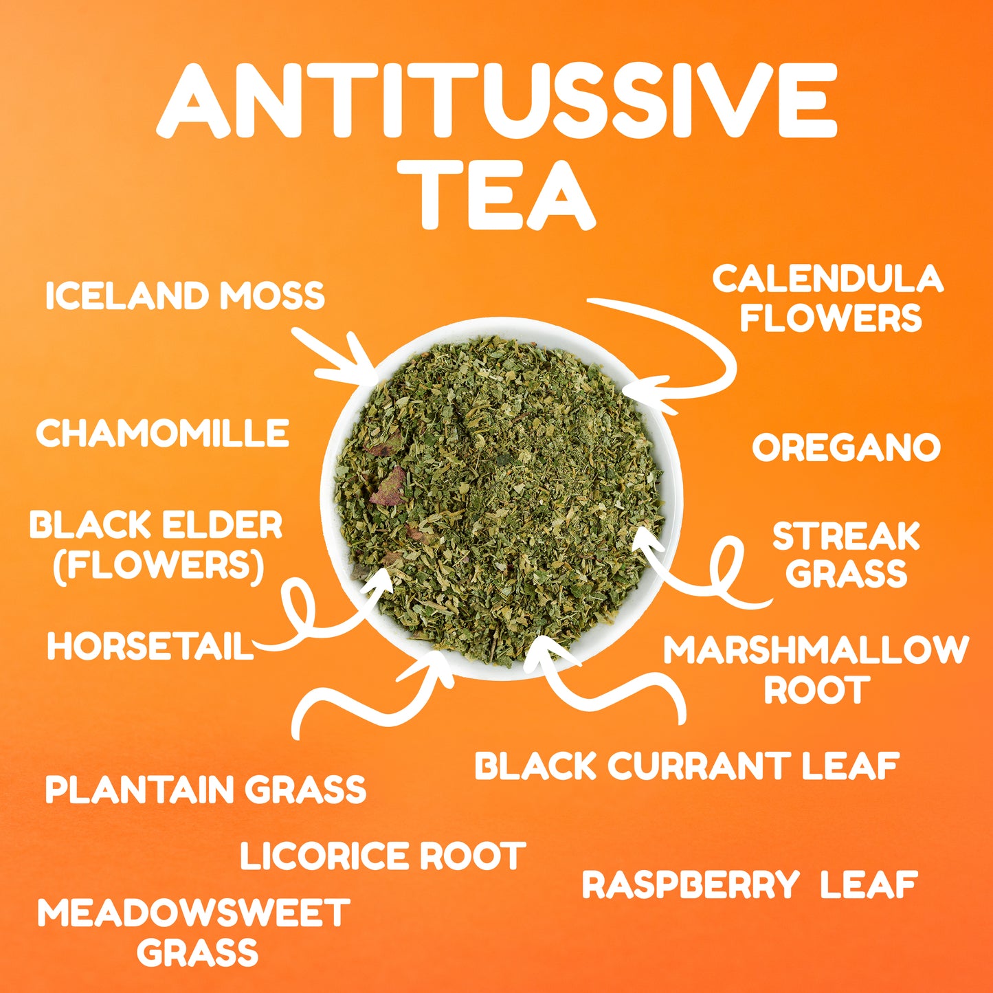 ANTITUSSIVE TEA  High-Quality blend of medicinal herbs