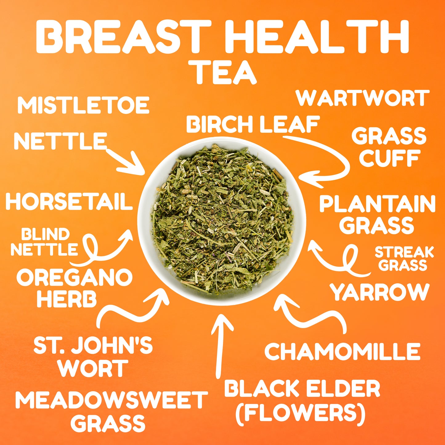 BREAST HEALTH TEA High-Quality blend of medicinal herbs