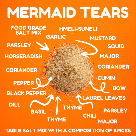 MERMAID TEARS Low Sodium Salt with Spices and Herbs GMO Free (150g)x3=450g