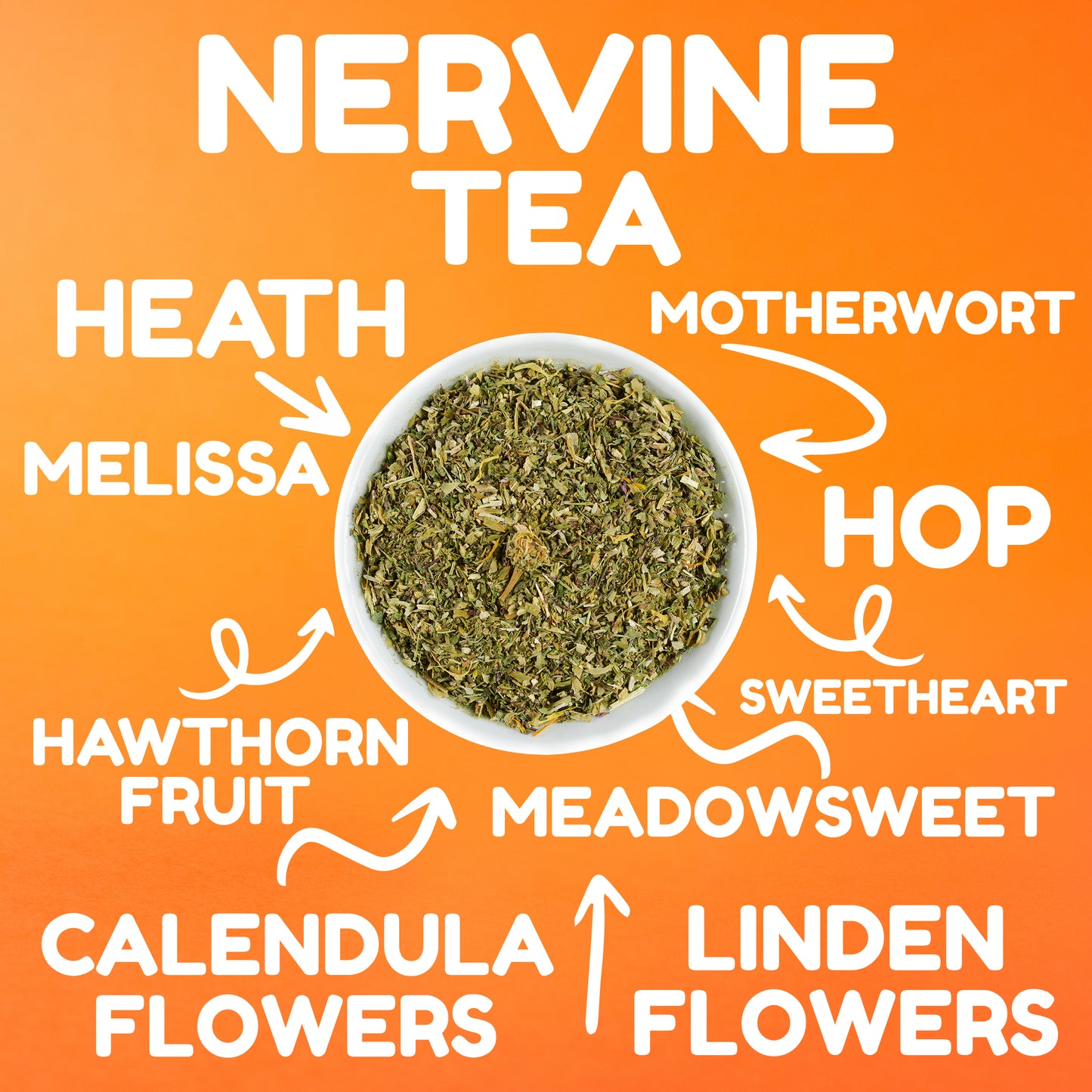 NERVINE TEA High-Quality blend of medicinal herbs