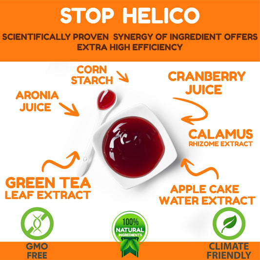 STOP HELICO Treatment Jam From Helicobacter Pylori with Cranberry Aronia Cidonia