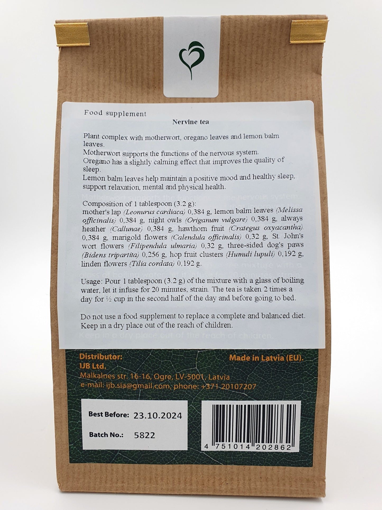 NERVINE TEA High-Quality blend of medicinal herbs